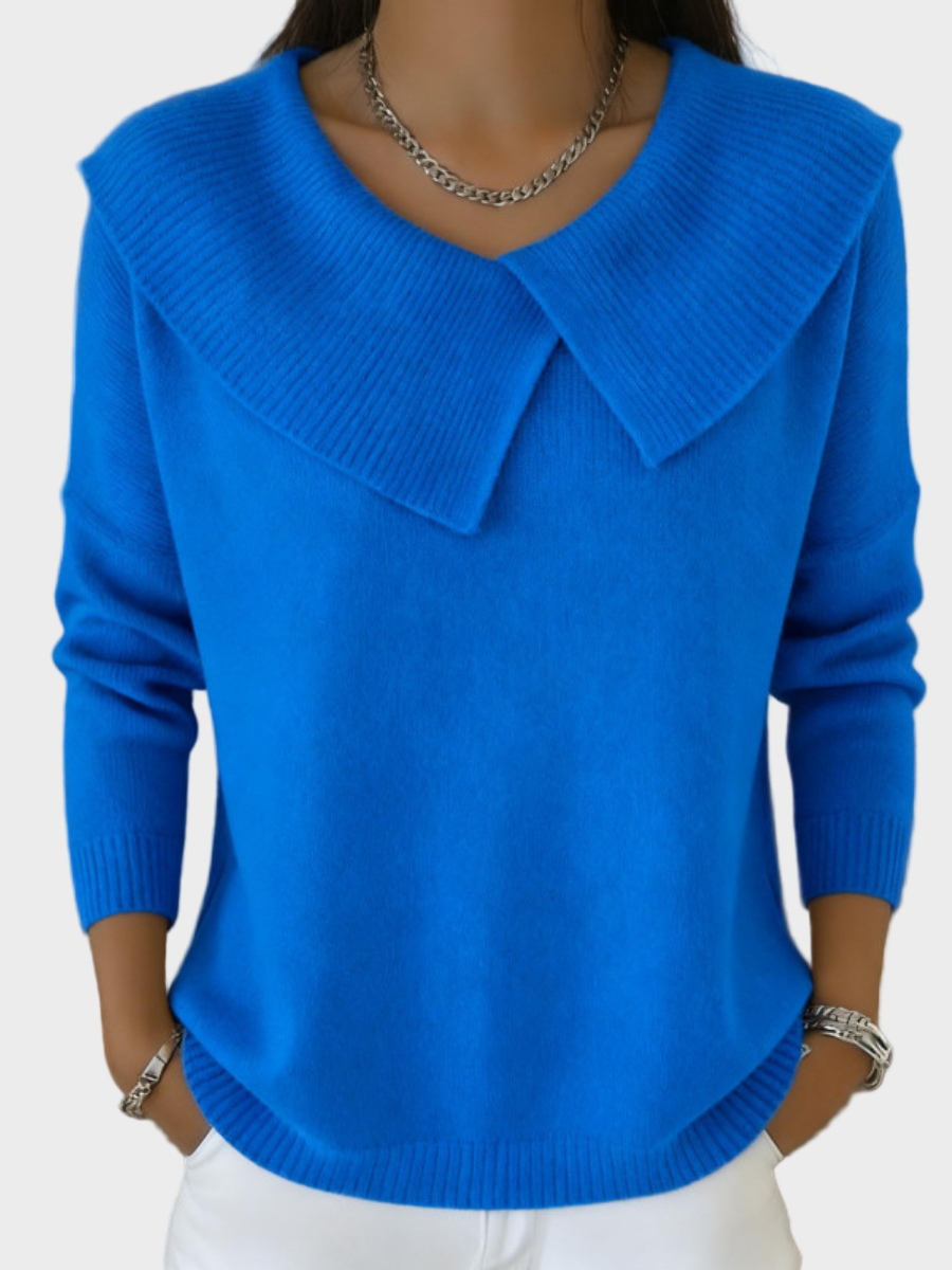 Lucia | Warm Jumper With Soft Collar