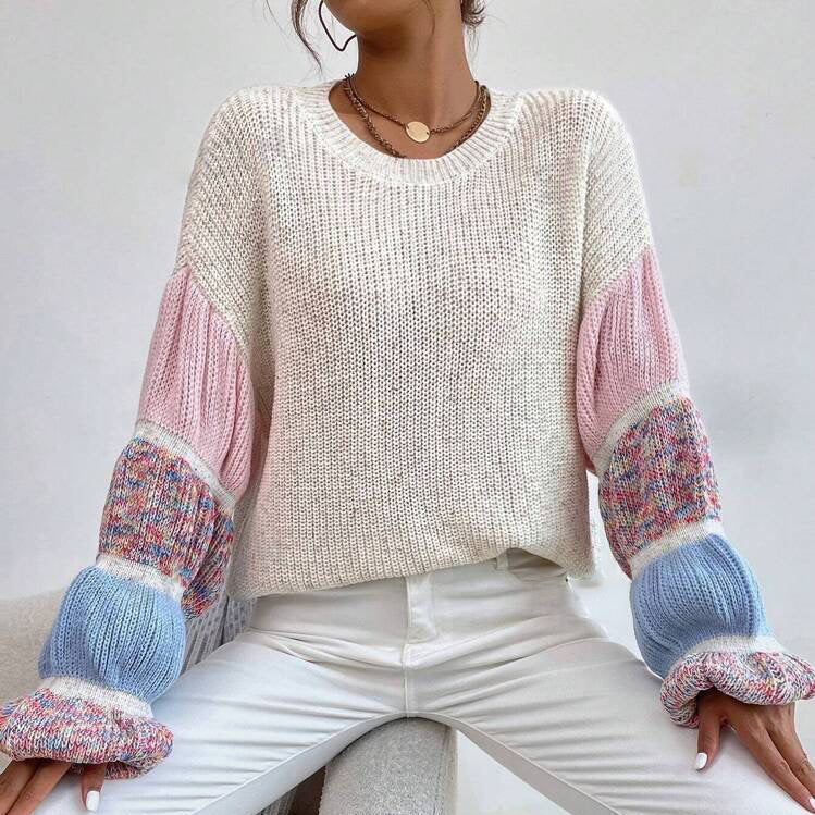 Anjanette | Colourblock-Sleeve Jumper
