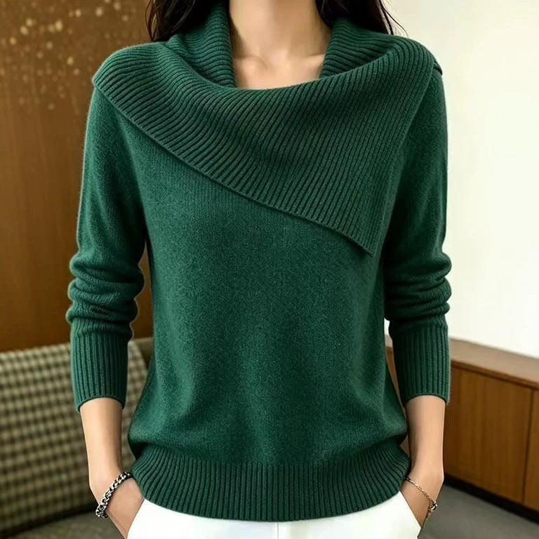 Inell | Asymmetric Foldover-Neck Jumper