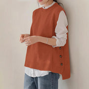 Merlene | Side-Button Knit Vest