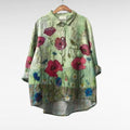 JULIETTE | PRINTED LONG-SLEEVE BLOUSE