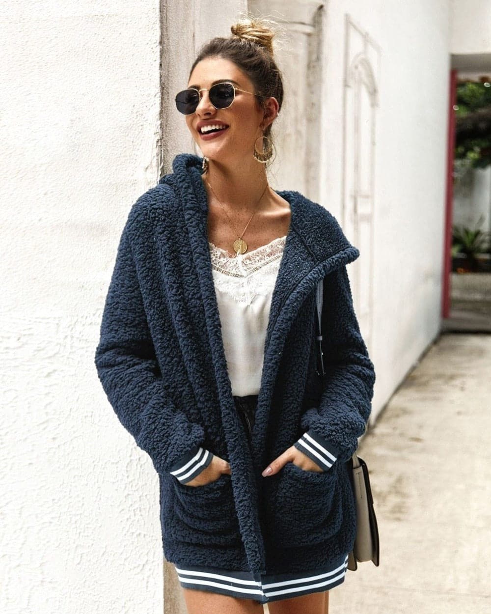 Mollie | Hooded Textured Jacket