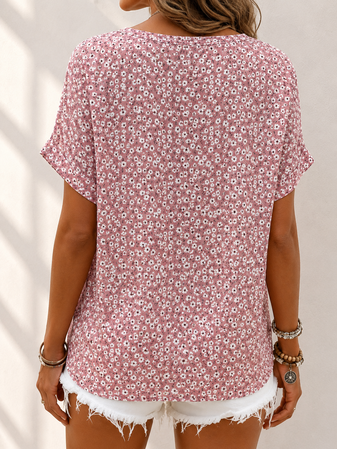 Onalee | Floral Short-Sleeve Shirt