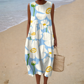 PRINTED FLOWING DRESS