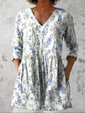 JEANNE | WHITE V-NECK LONGLINE BLOUSE