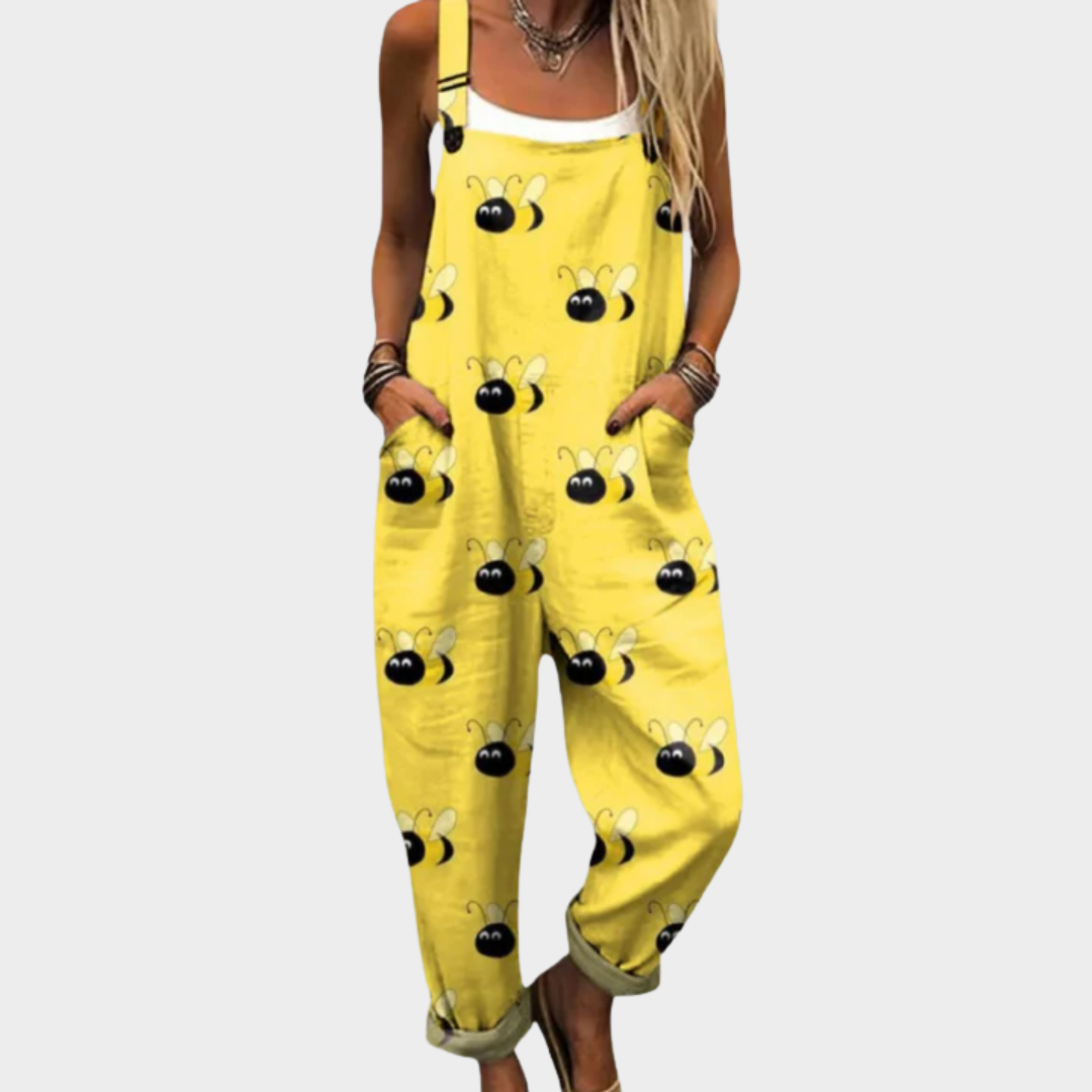 Kirsty | Printed Dungarees