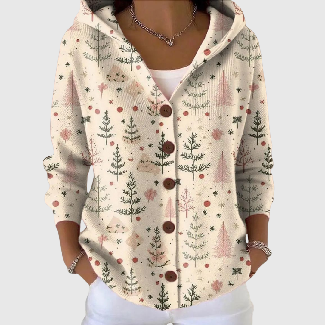 Comfortable Hoodie Cardigan From Knit