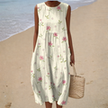 ZOMERSE | FLOWING PRINTED SLEEVELESS DRESS