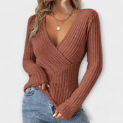 Lisamarie | Ribbed Wrap Jumper