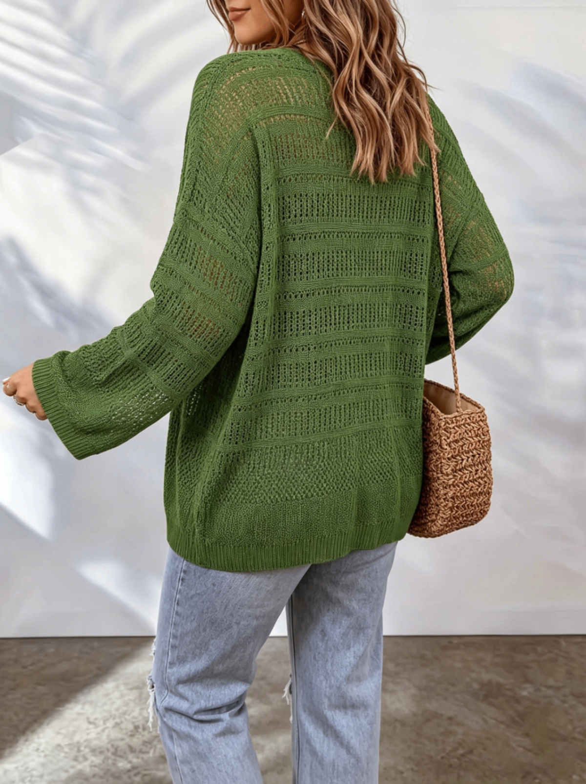 Drema | Textured Open-Front Cardigan
