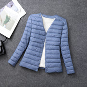 Rosamund | Lightweight Round-Neck Padded Jacket in Beige