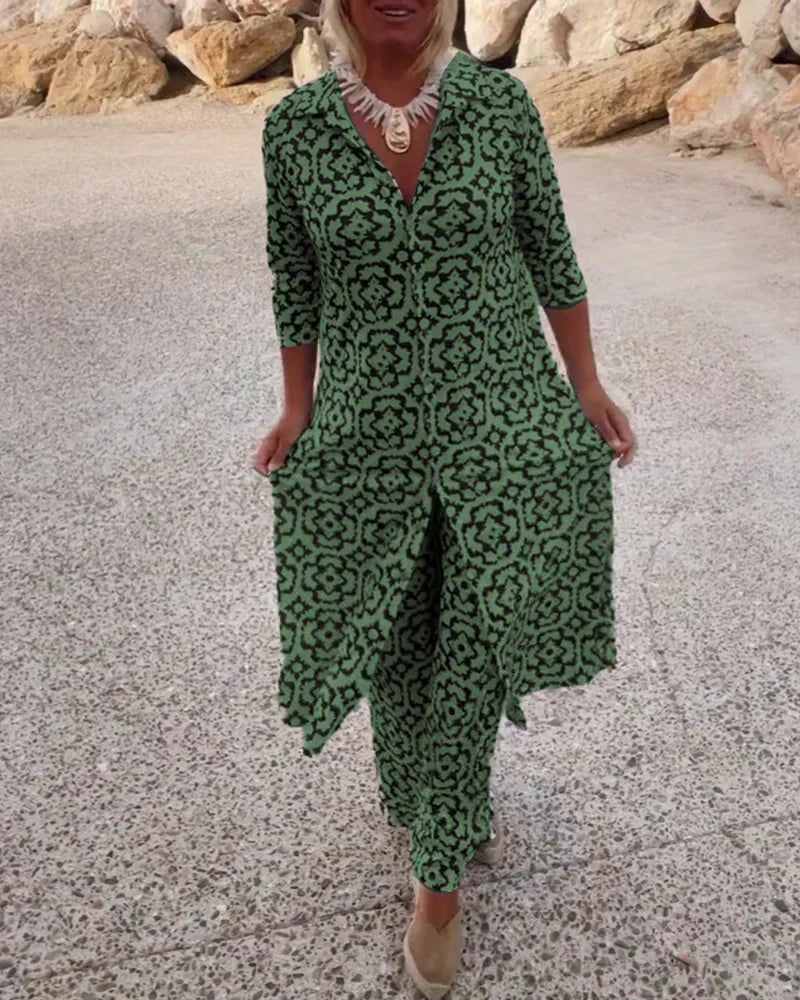 Maeve | Geometric-Print Set