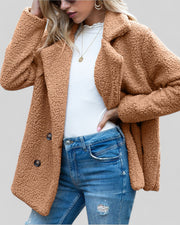 Vianey | Textured Double-Breasted Jacket