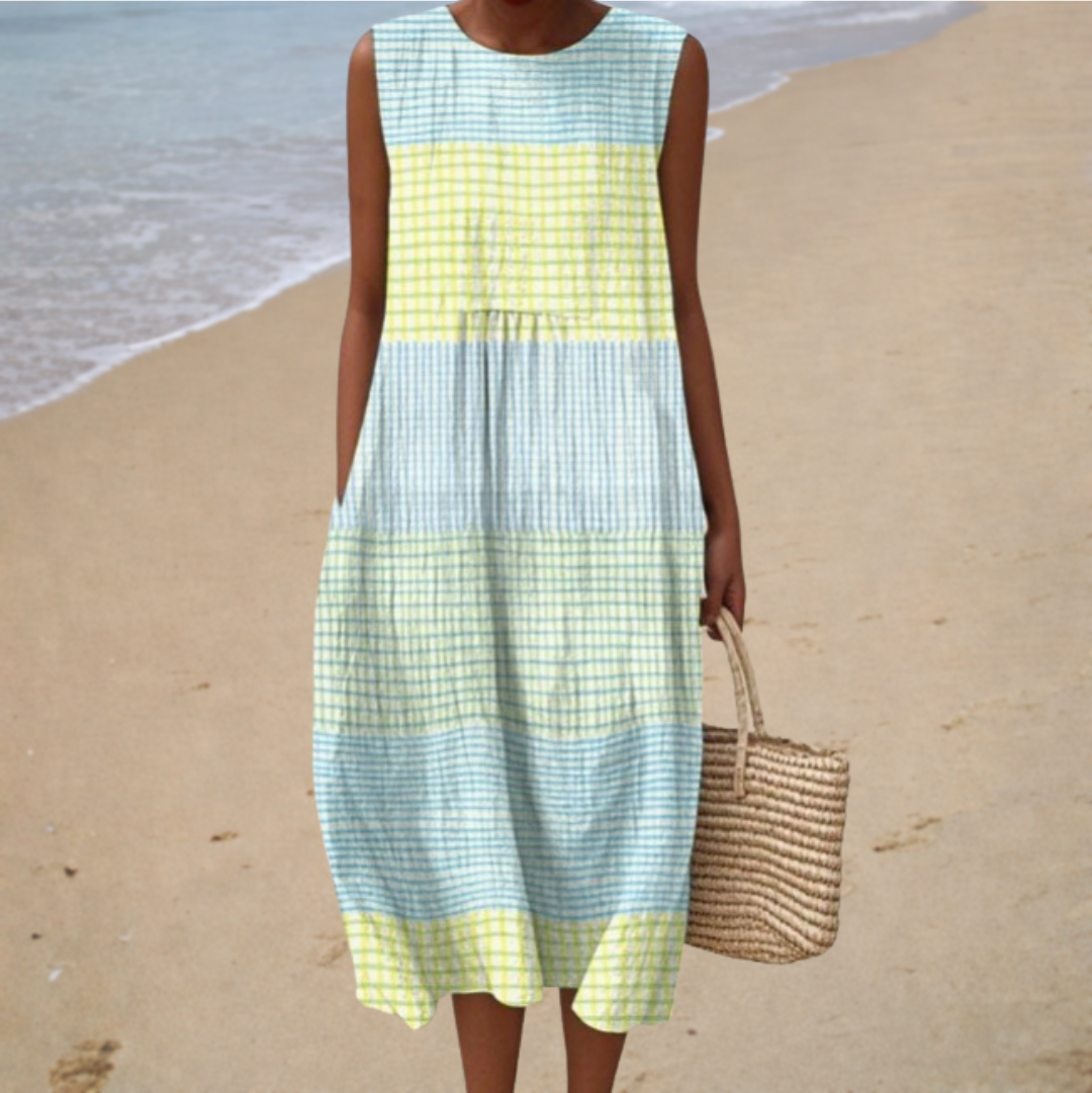 PRINTED FLOWING DRESS