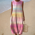 PRINTED FLOWING DRESS