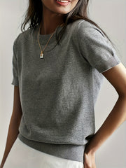 Robynn | Short-Sleeve Crew-Neck Jumper