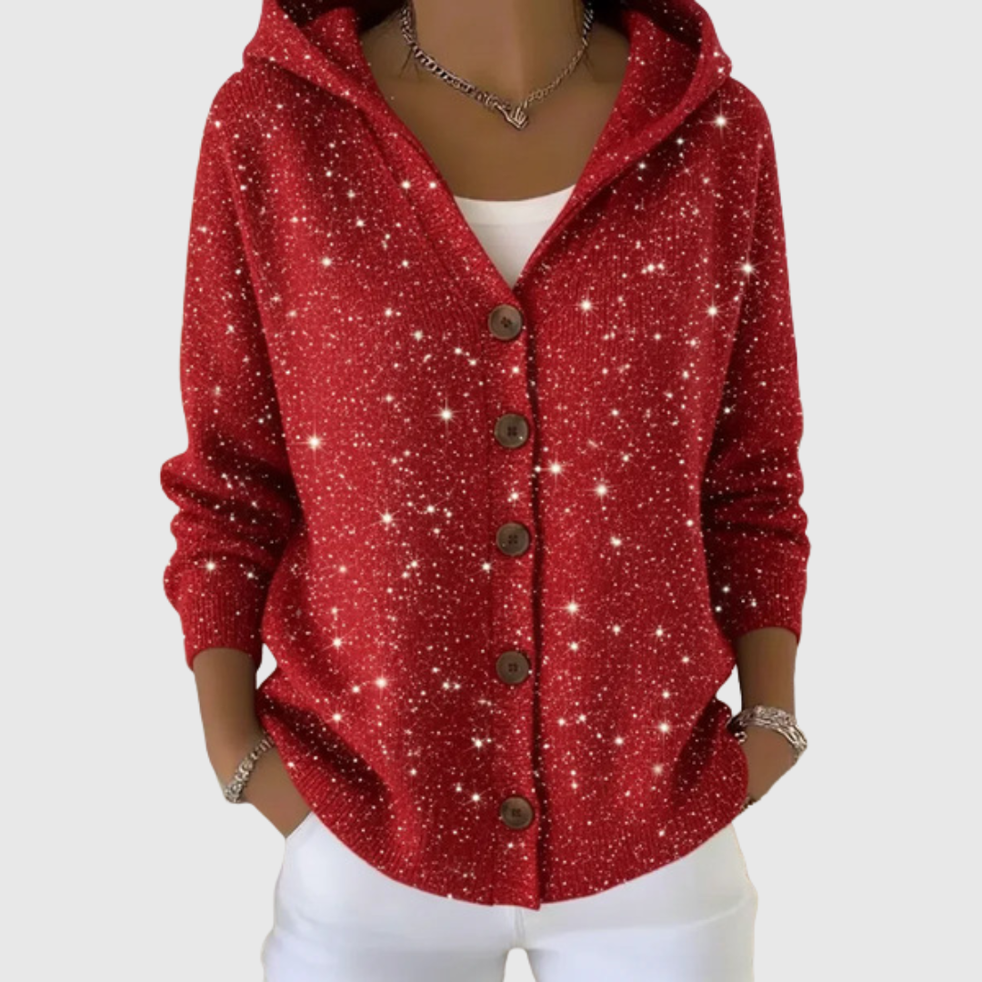 KNITTED HOODED JACKET