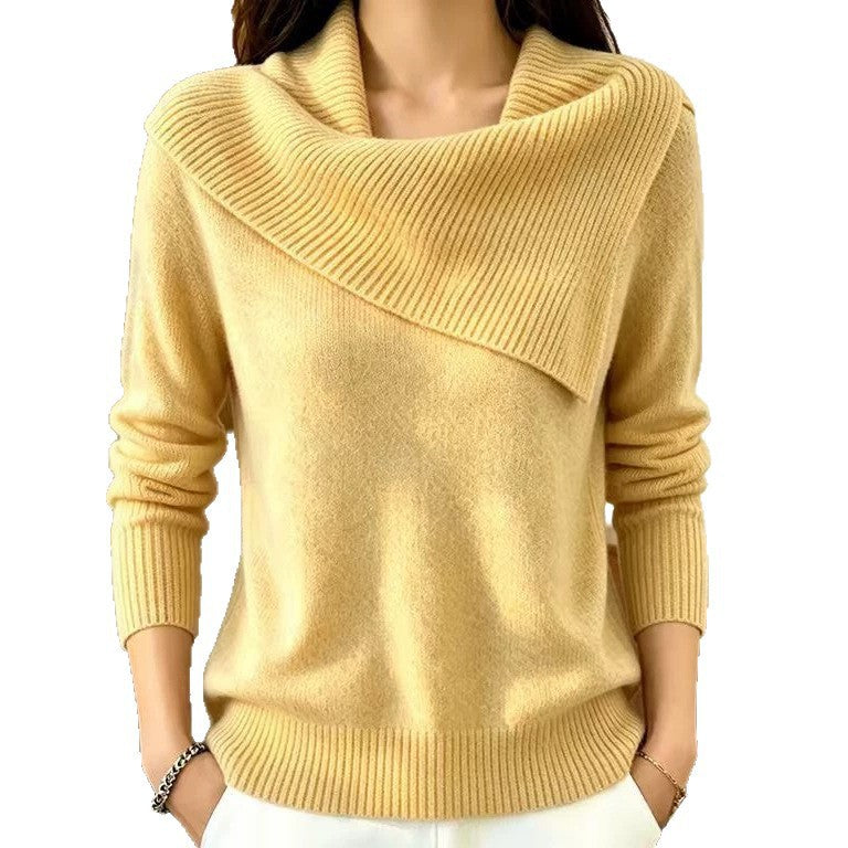 Inell | Asymmetric Foldover-Neck Jumper