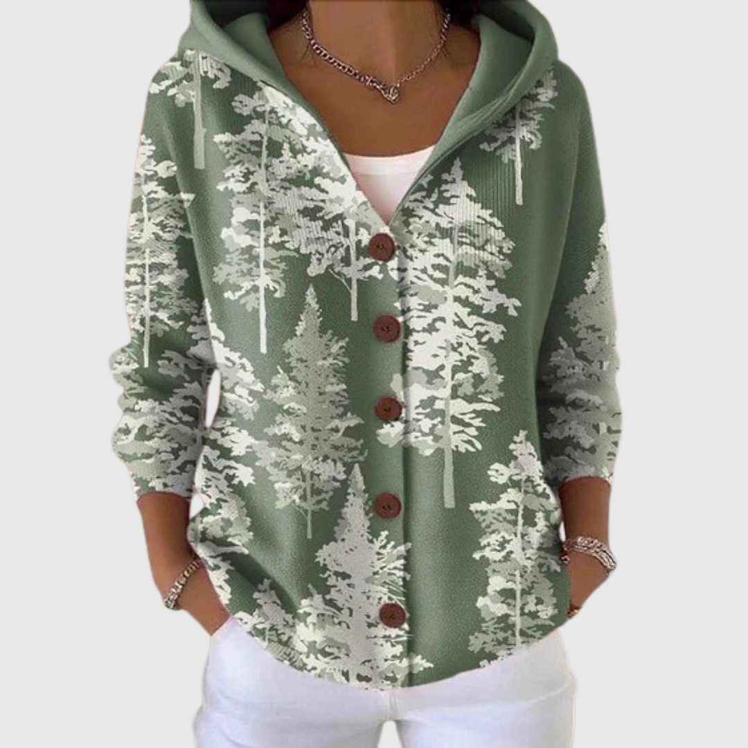 KNITTED HOODED JACKET