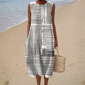 PRINTED FLOWING DRESS