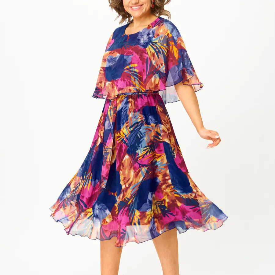 BARBARA | FLOWING PRINTED DRESS