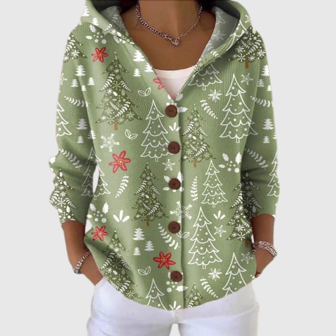 KNITTED HOODED JACKET