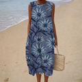 PRINTED FLOWING DRESS