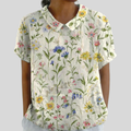 FLORAL COLLARED TOP