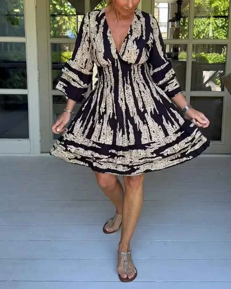 ROMY | PRINTED PLEATED DRESS