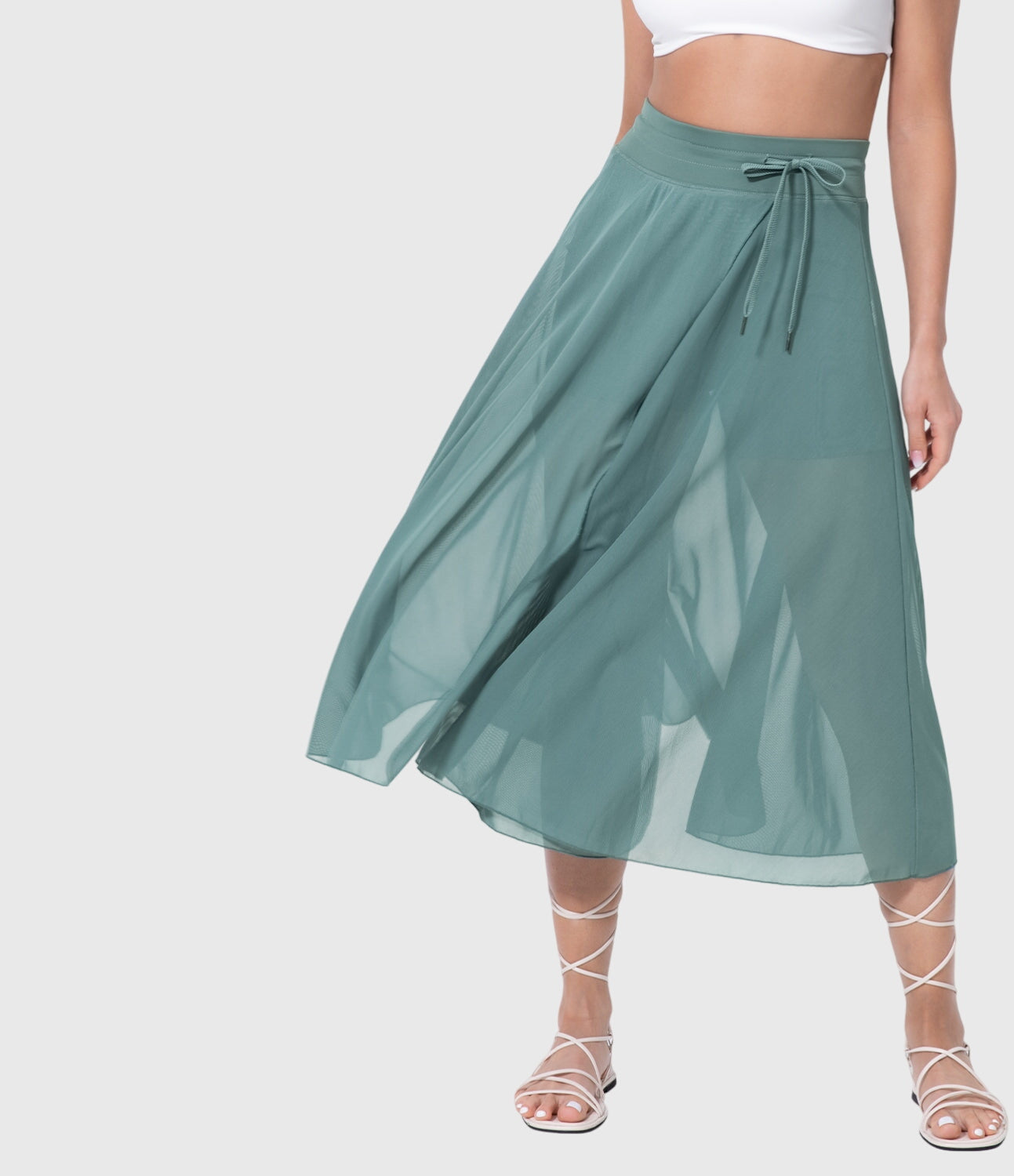 Melanie | Elegant 2-In-1 Smoke Skirt