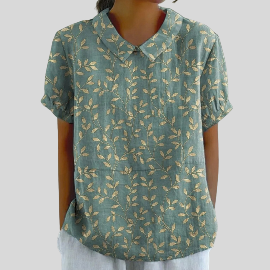 BLOEMEN | FLORAL COLLARED TOP