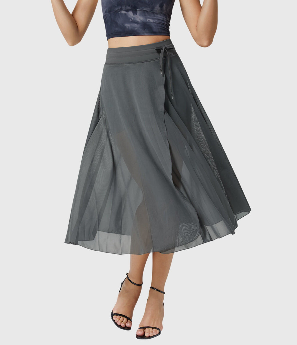 MELANIE | ELASTIC-WAIST FLOWING SKIRT