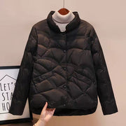 Claudette | Wave-Quilted Stand-Collar Jacket