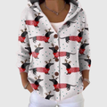 KNITTED HOODED JACKET