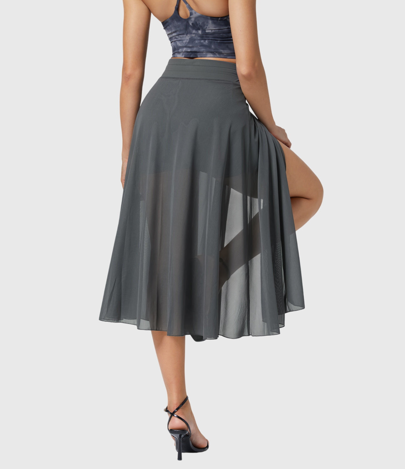 MELANIE | ELASTIC-WAIST FLOWING SKIRT