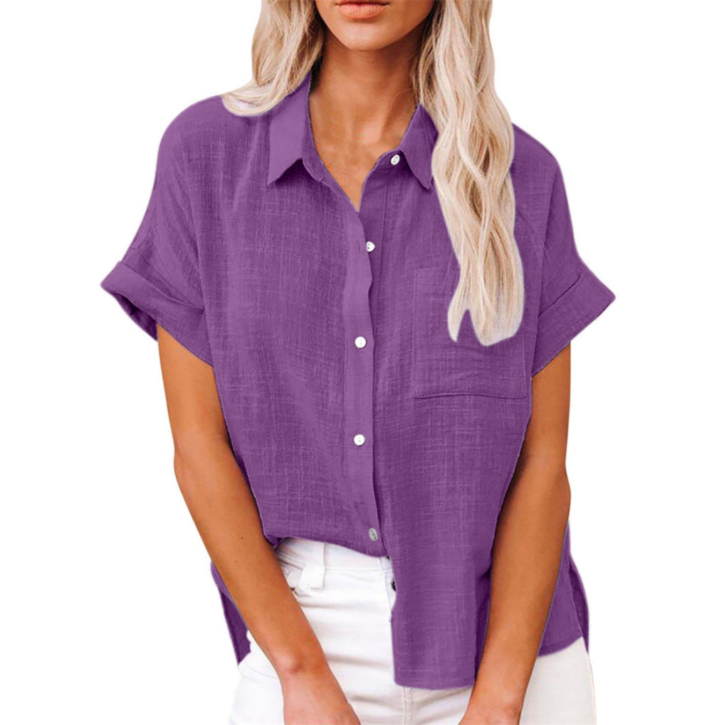 Docia | Short-Sleeve Button Shirt