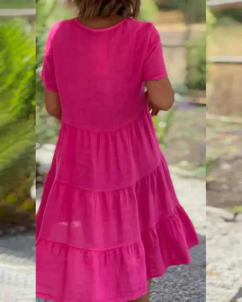 BEXLEY | V-NECK FLOWING DRESS