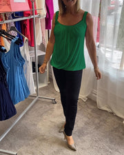 Deangela | Gathered Scoop-Neck Top