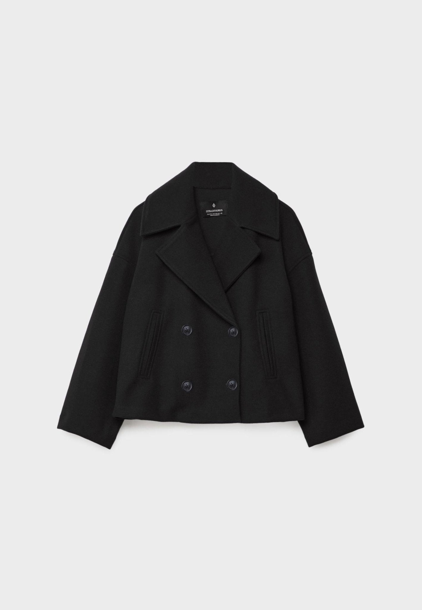 Maialen | Cropped Double-Breasted Tailored Jacket in Beige