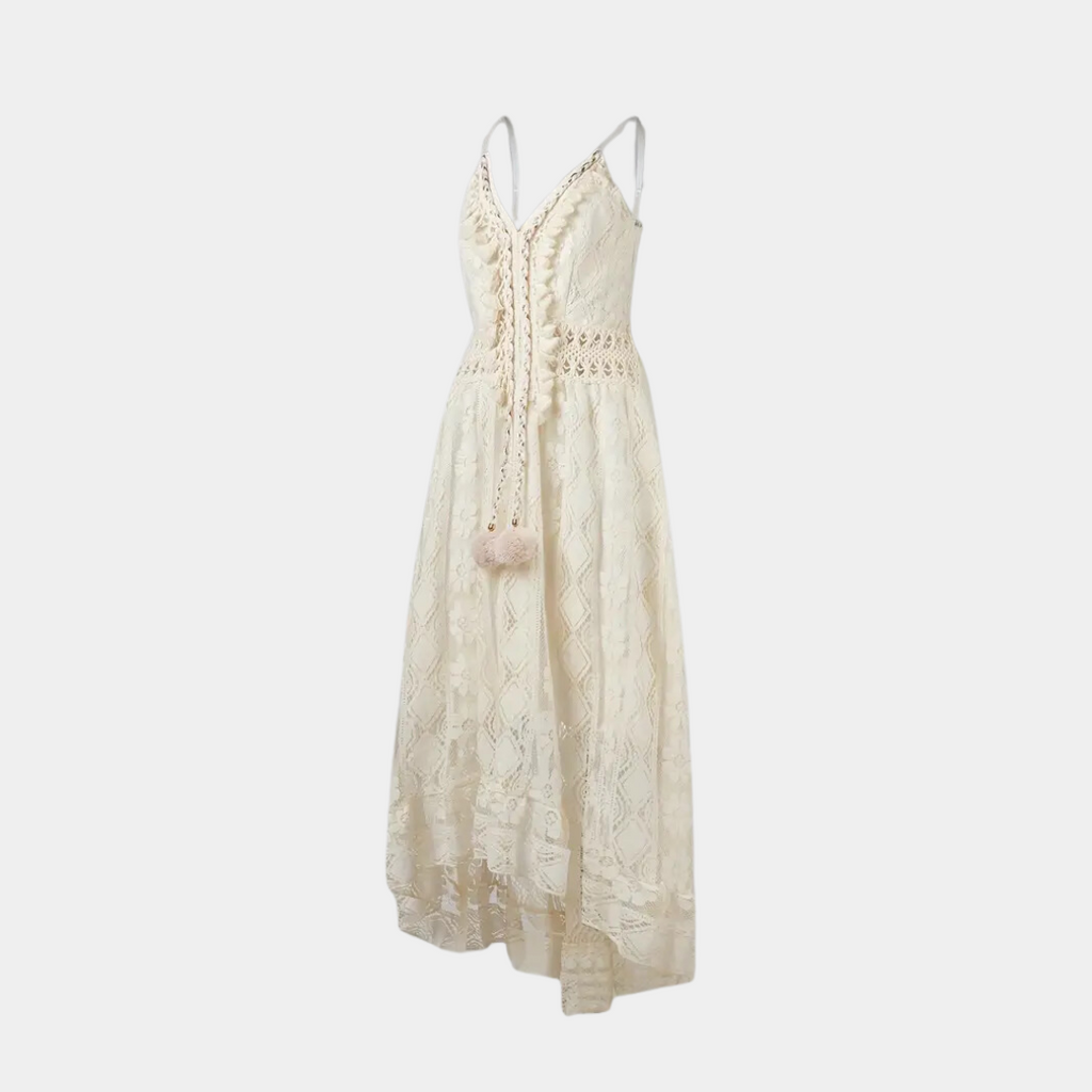 RAELENE | LACE FRINGED DRESS