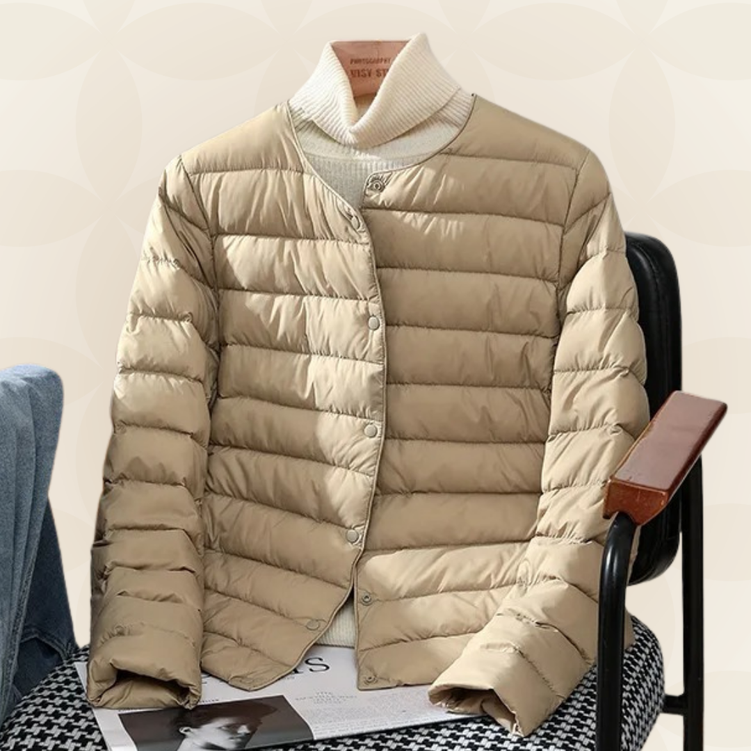 Madalynn | Collarless Quilted Jacket