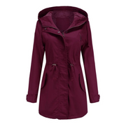 Muireann | Lightweight Hooded Windbreaker Jacket in Green
