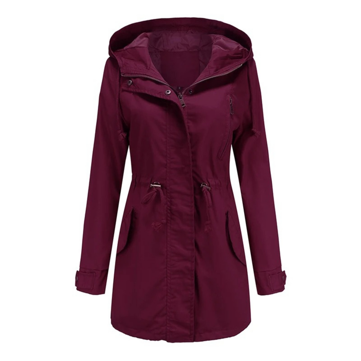 Muireann | Lightweight Hooded Windbreaker Jacket in Green