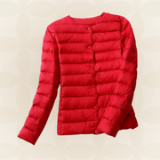 Madalynn | Collarless Quilted Jacket