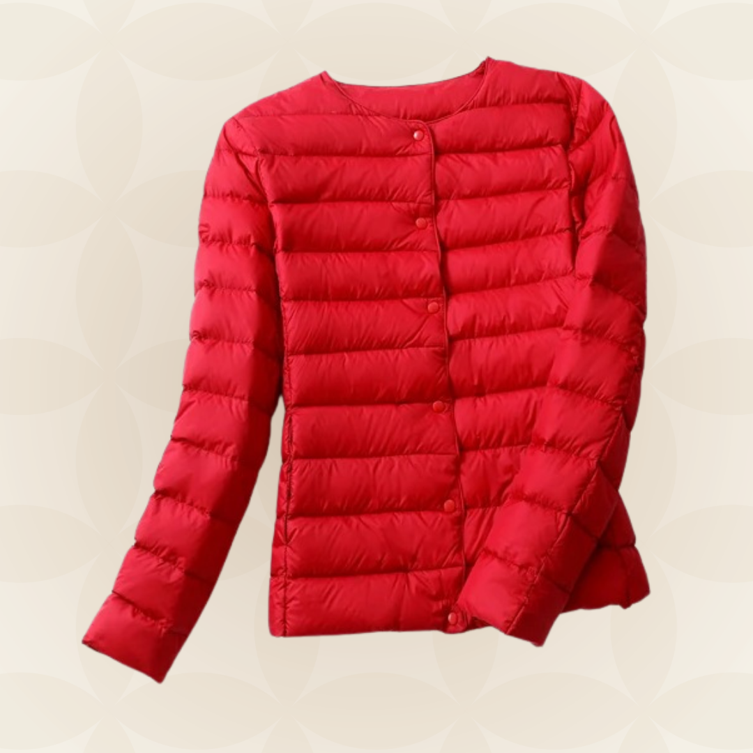Madalynn | Collarless Quilted Jacket