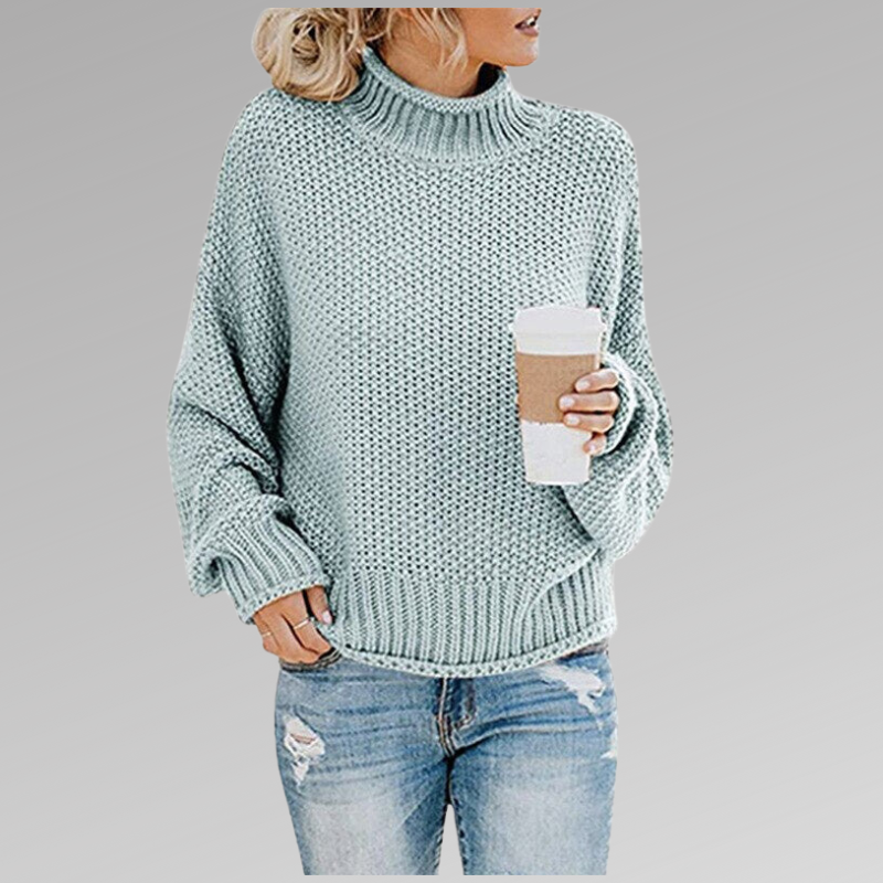 Elease | Ribbed High-Neck Jumper