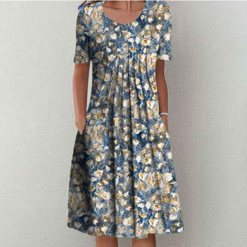 Hailey | Elegant And Casual Flower Dress With Pockets