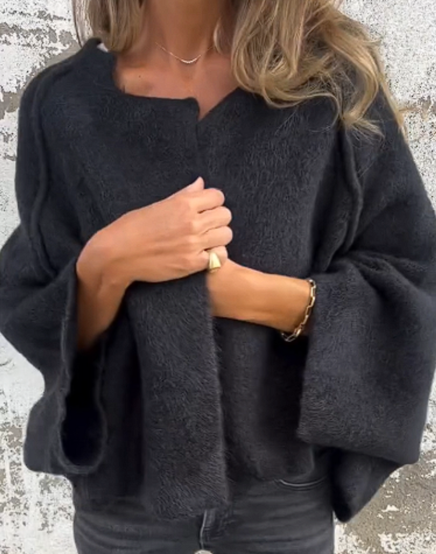 Agustina | Wide-Sleeve Open Cardigan