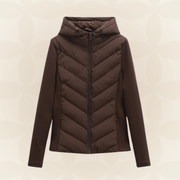 Treva | Chevron-Quilted Hooded Jacket