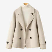 Rusudan | Double-Breasted Tailored Blazer in Beige
